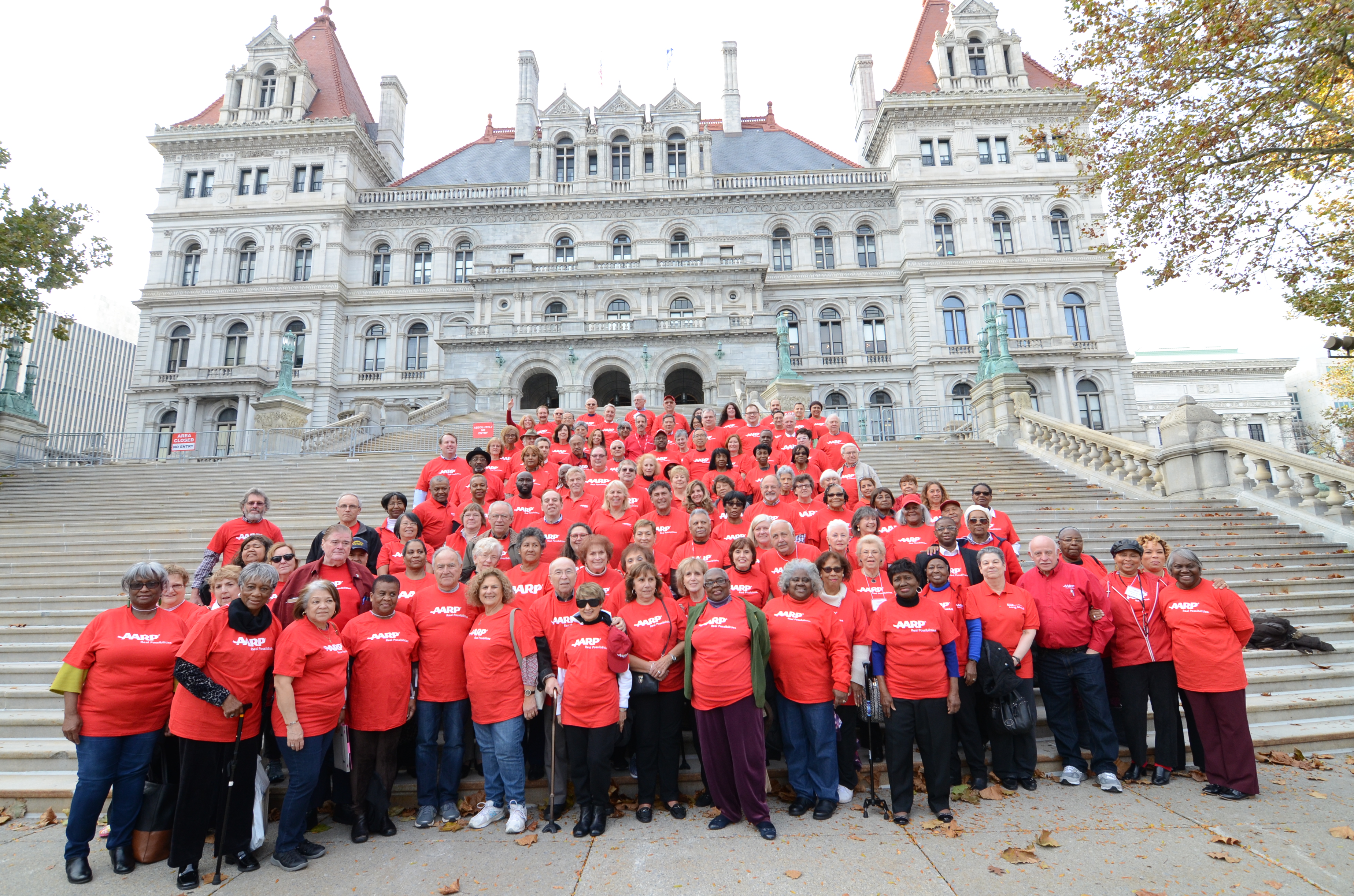 NYS Capitol steps with volunteers.jpg