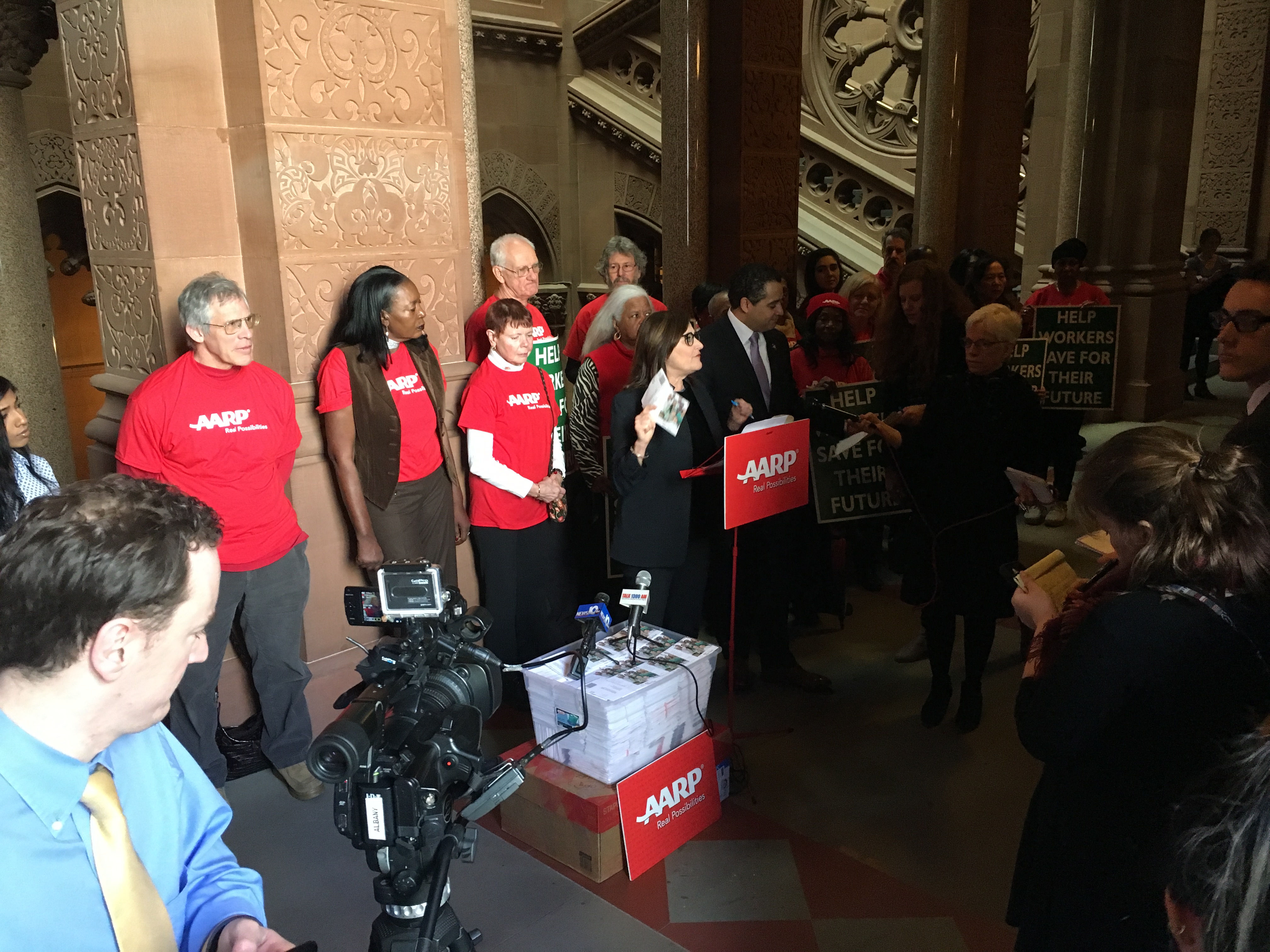 Secure Choice petitions press conference 3-8-17