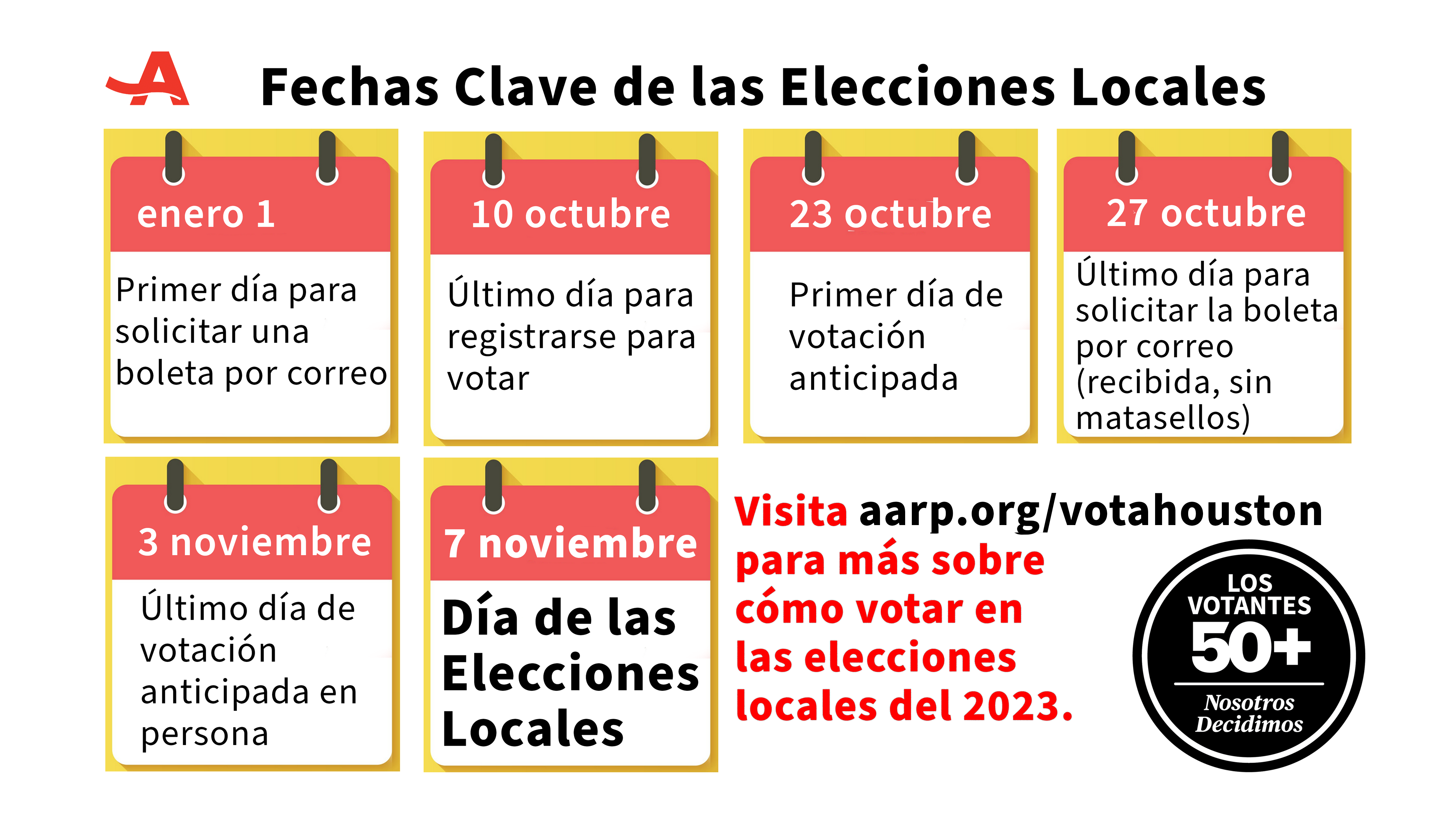 Voting deadlines for Houston - Spanish