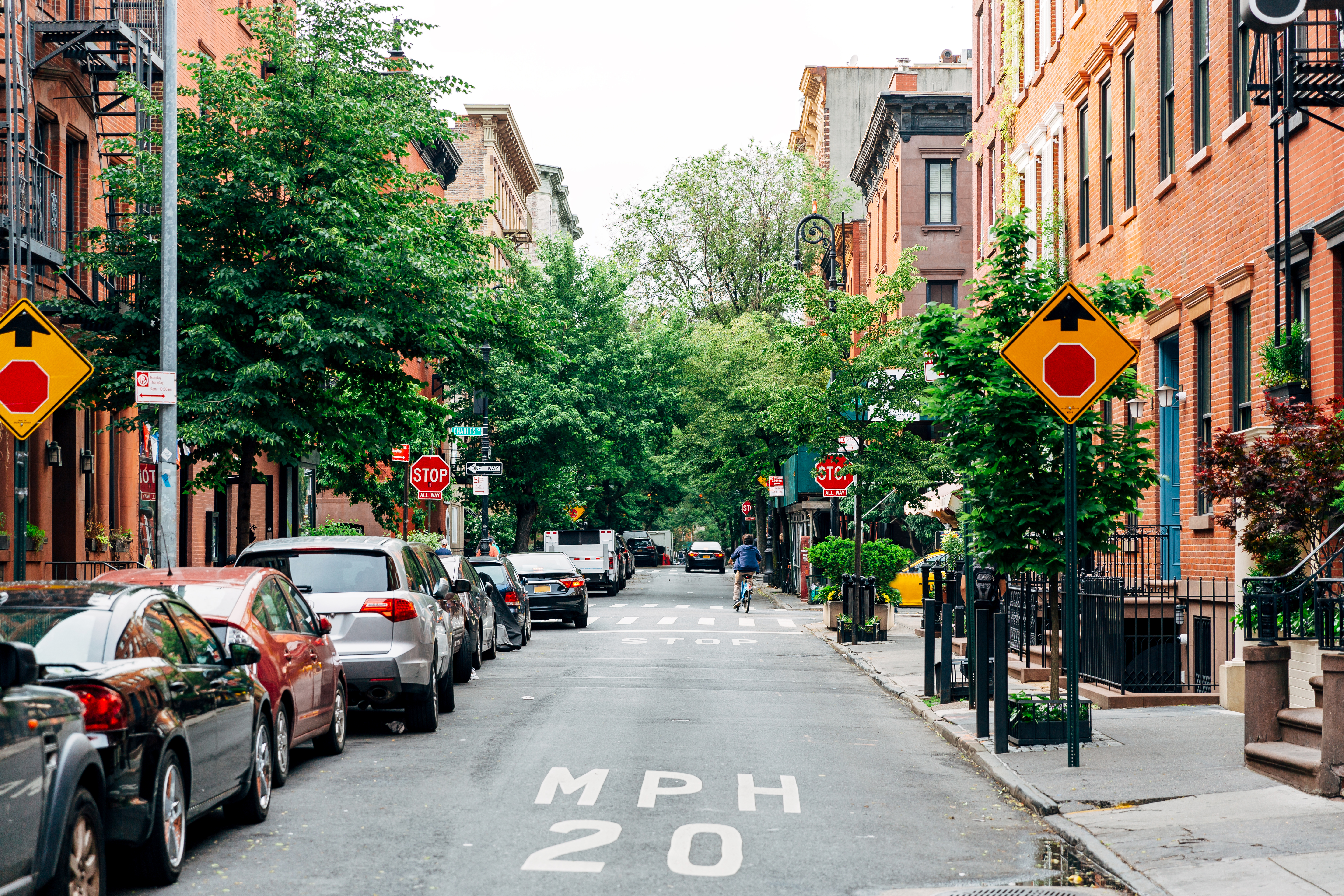 Street in West Village, New York City, USA