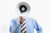 istock man with megaphone