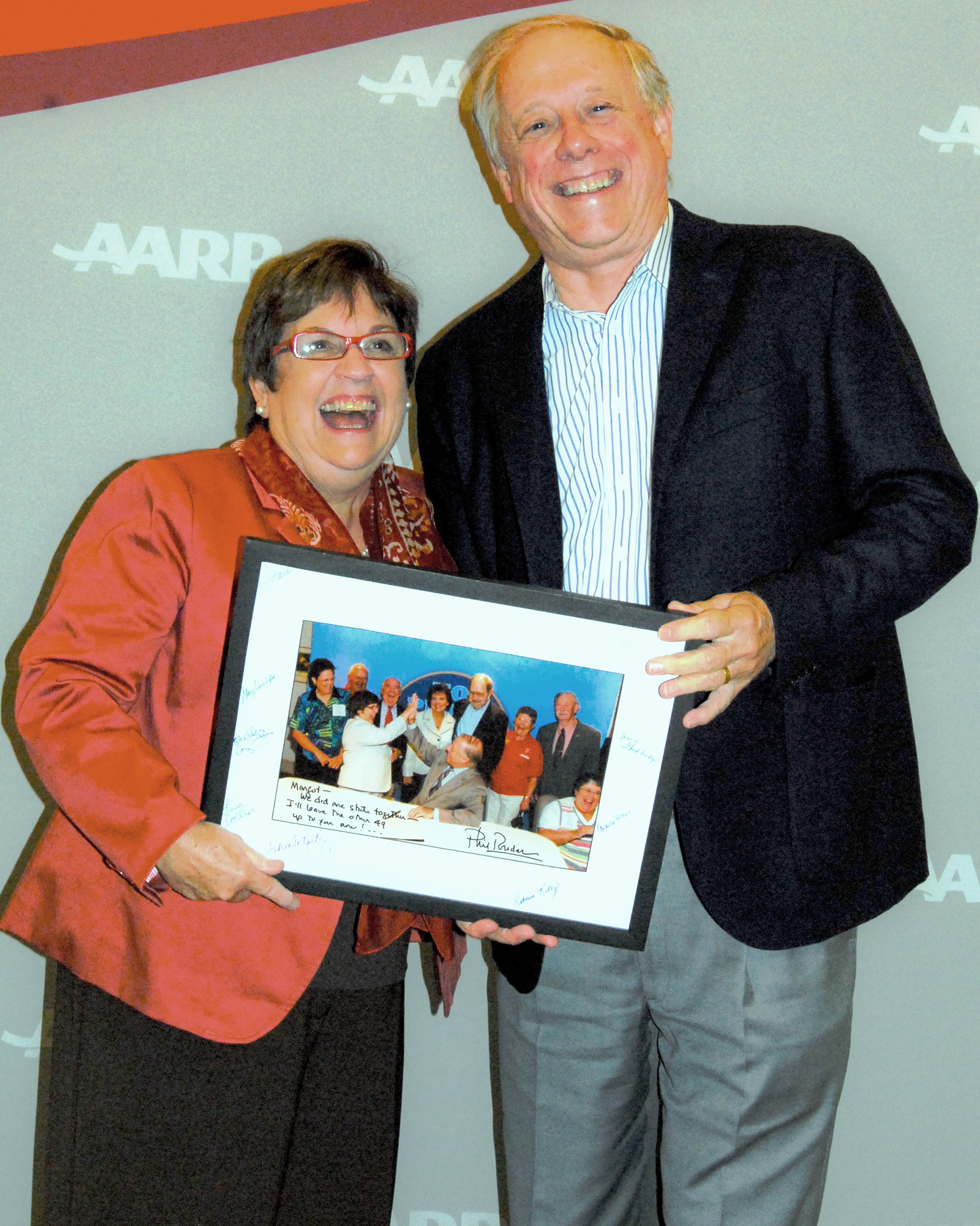 AARP National Volunteer Director Margot Seay and former TN Gov. Phil Bredesen