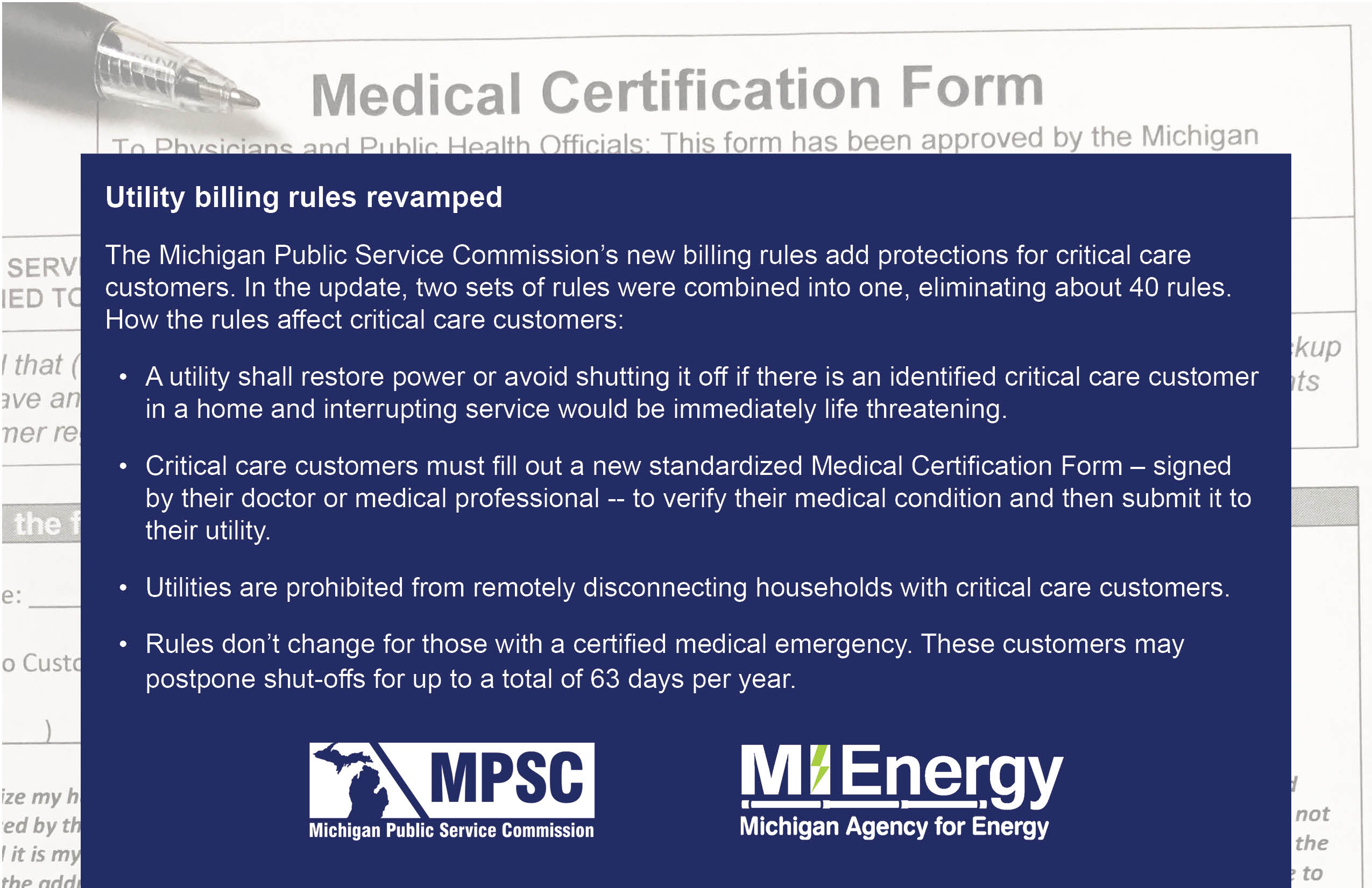 PSC Medical Certification Form graphic