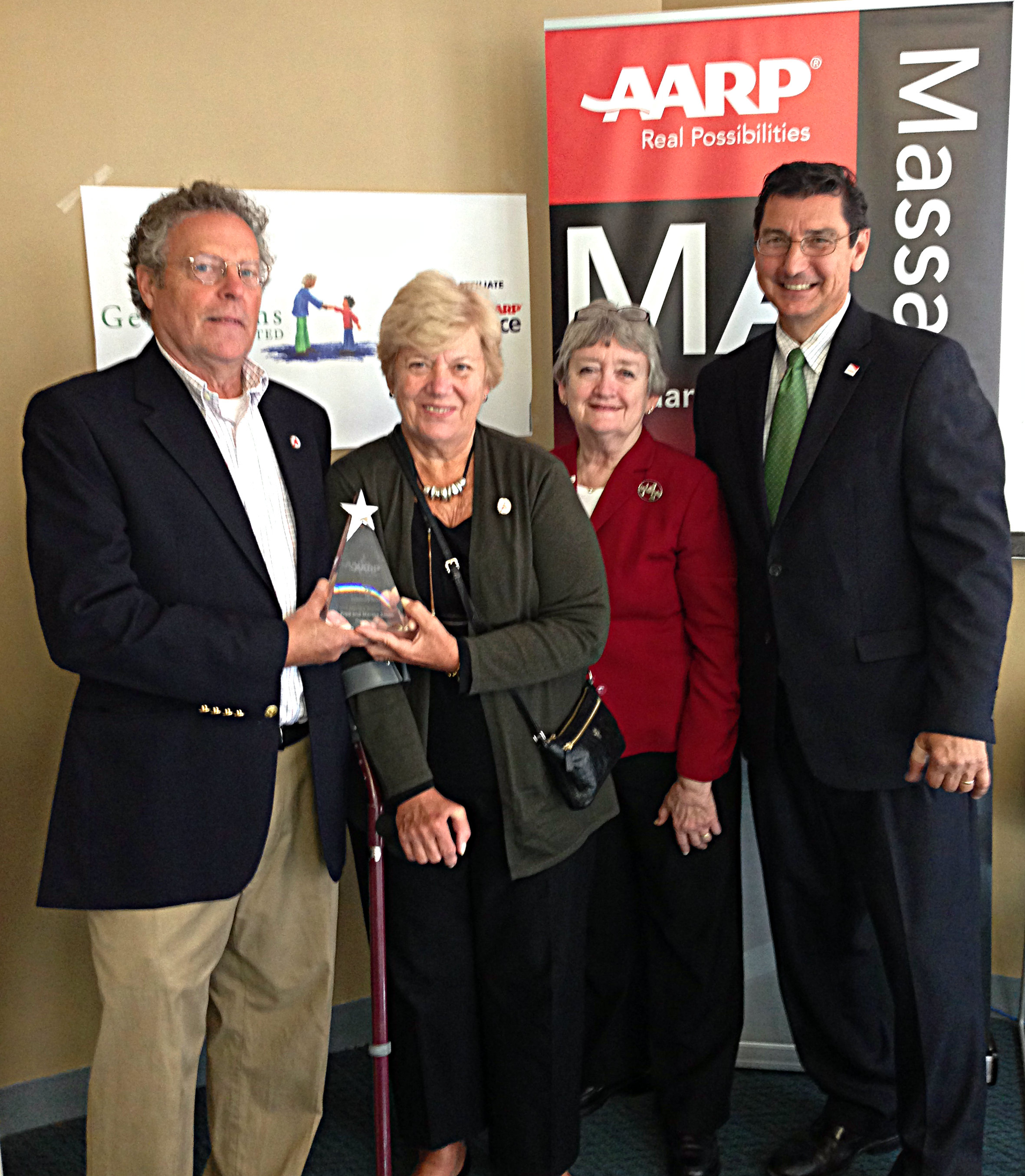 Fred and Martha Smith receive the AARP Andrus Award