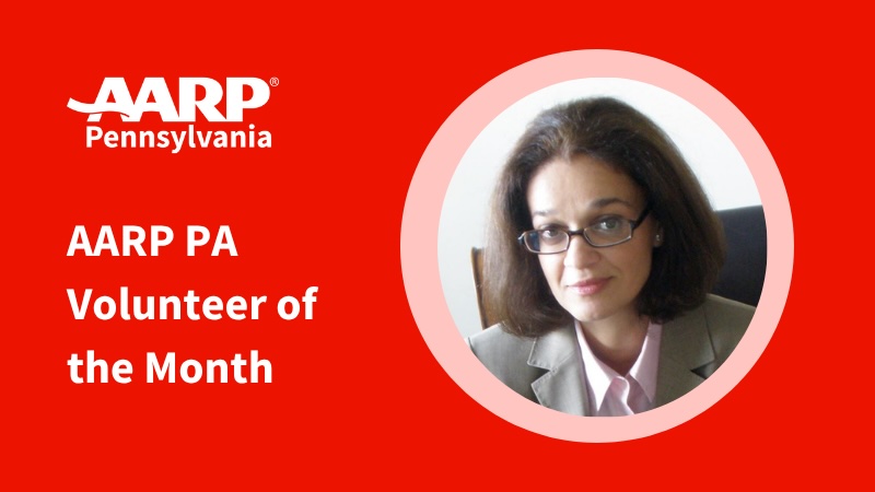 AARP PA Volunteer of the Month - August Brightspot Myra
