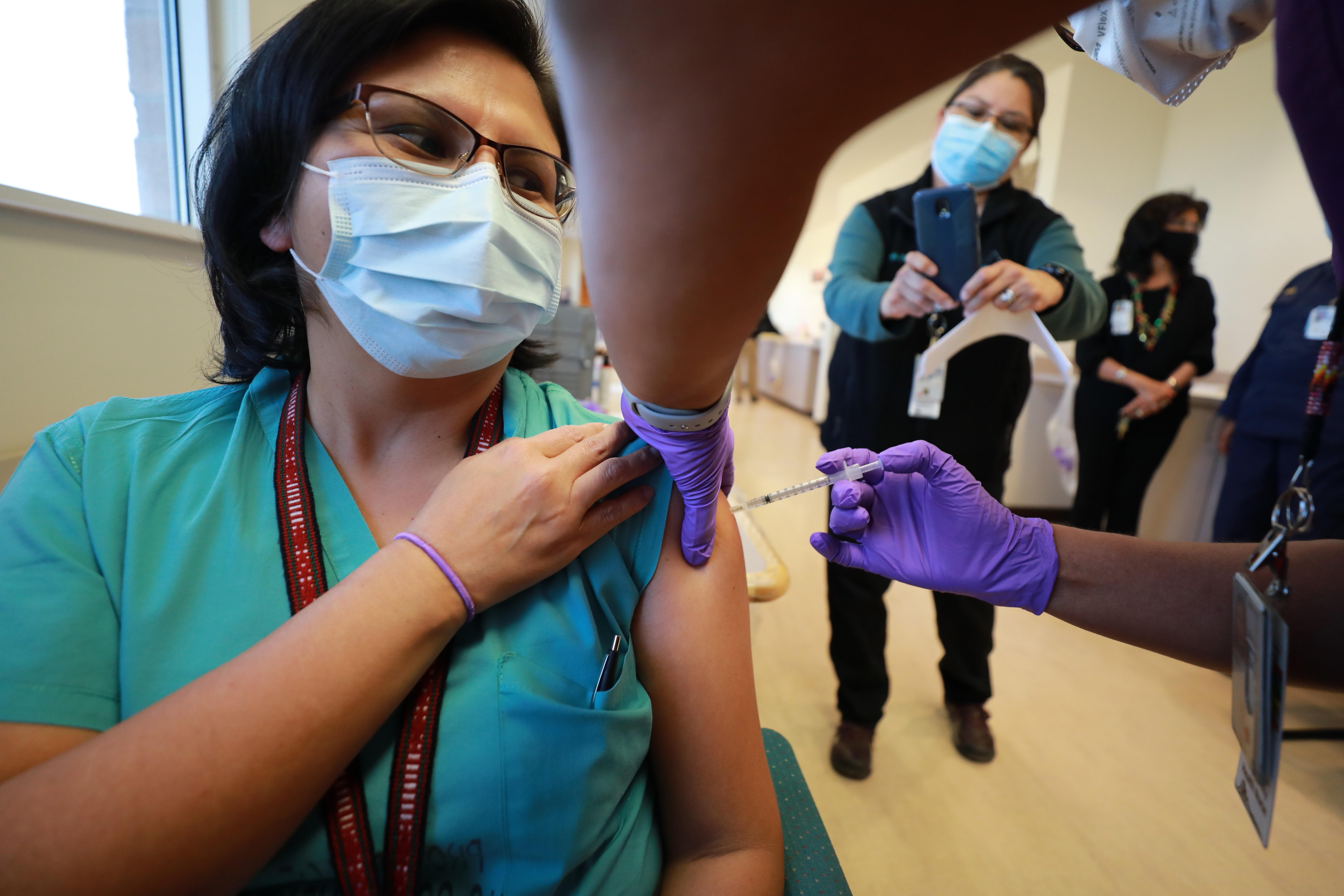 Members Of The Navajo Nation Get COVID-19 Vaccinations