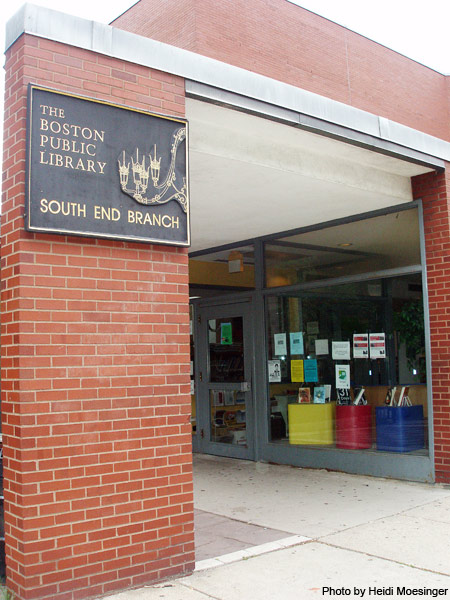 South End Branch Library, located at 685 Tremont Street