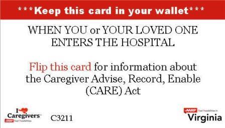 CARE Act wallet card