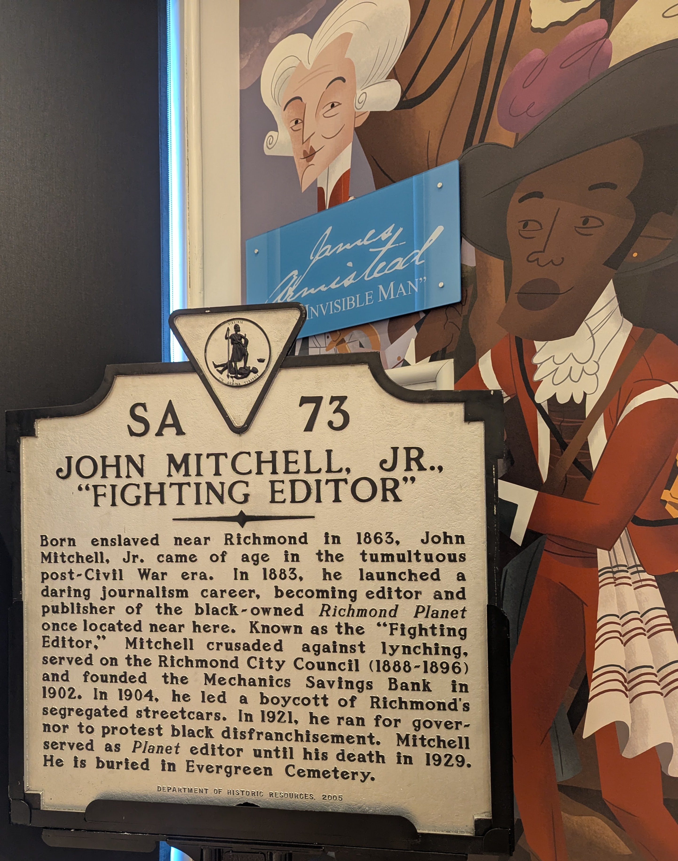 Tribute to John Mitchell, publisher of the Richmond Planet.jpg