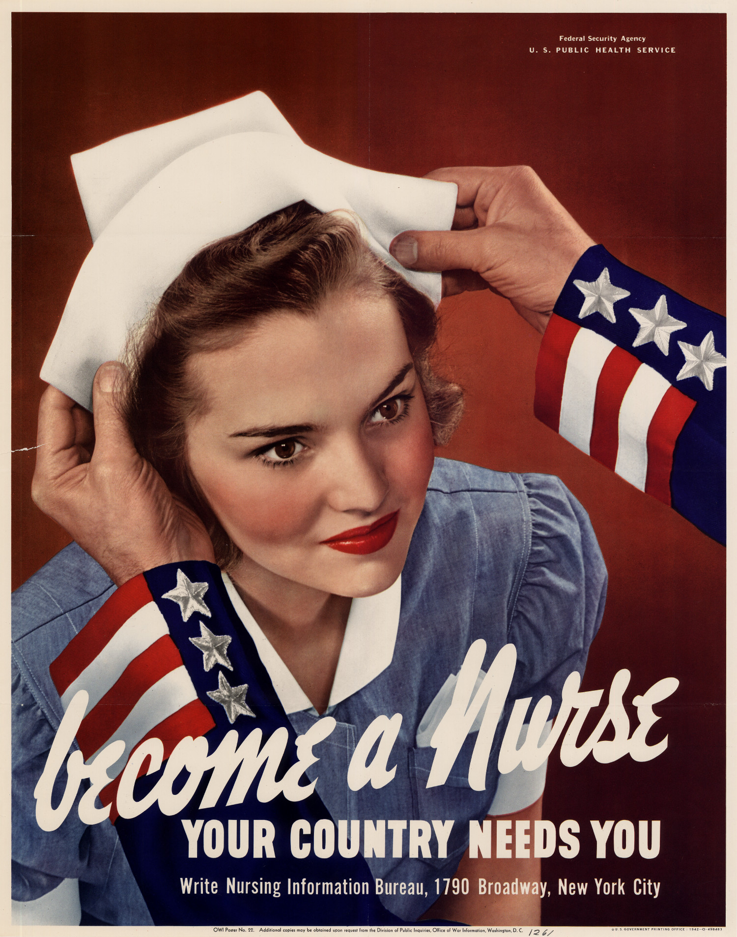Become a nurse U.S. Cadet Nurse Corps Recruitment Poster