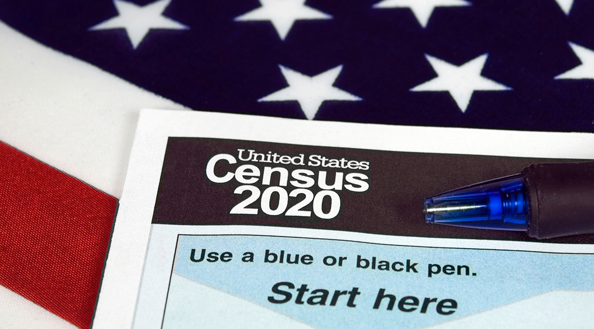 A 2020 U.S. census form
