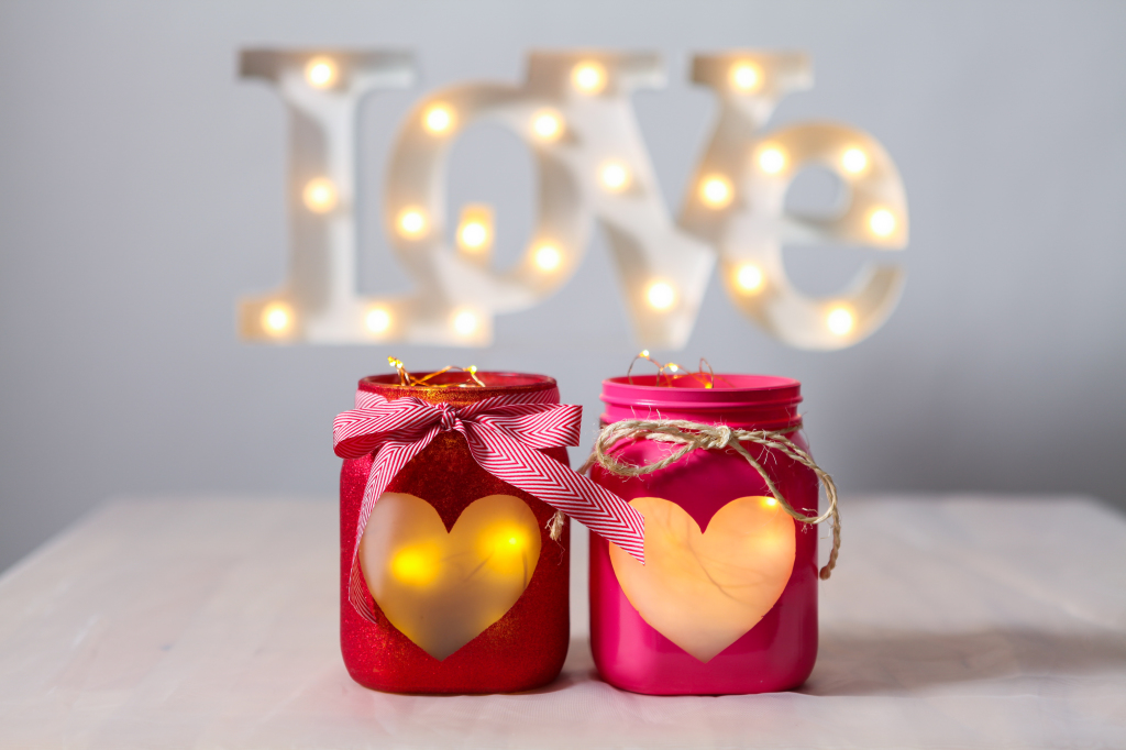 mason jar heart