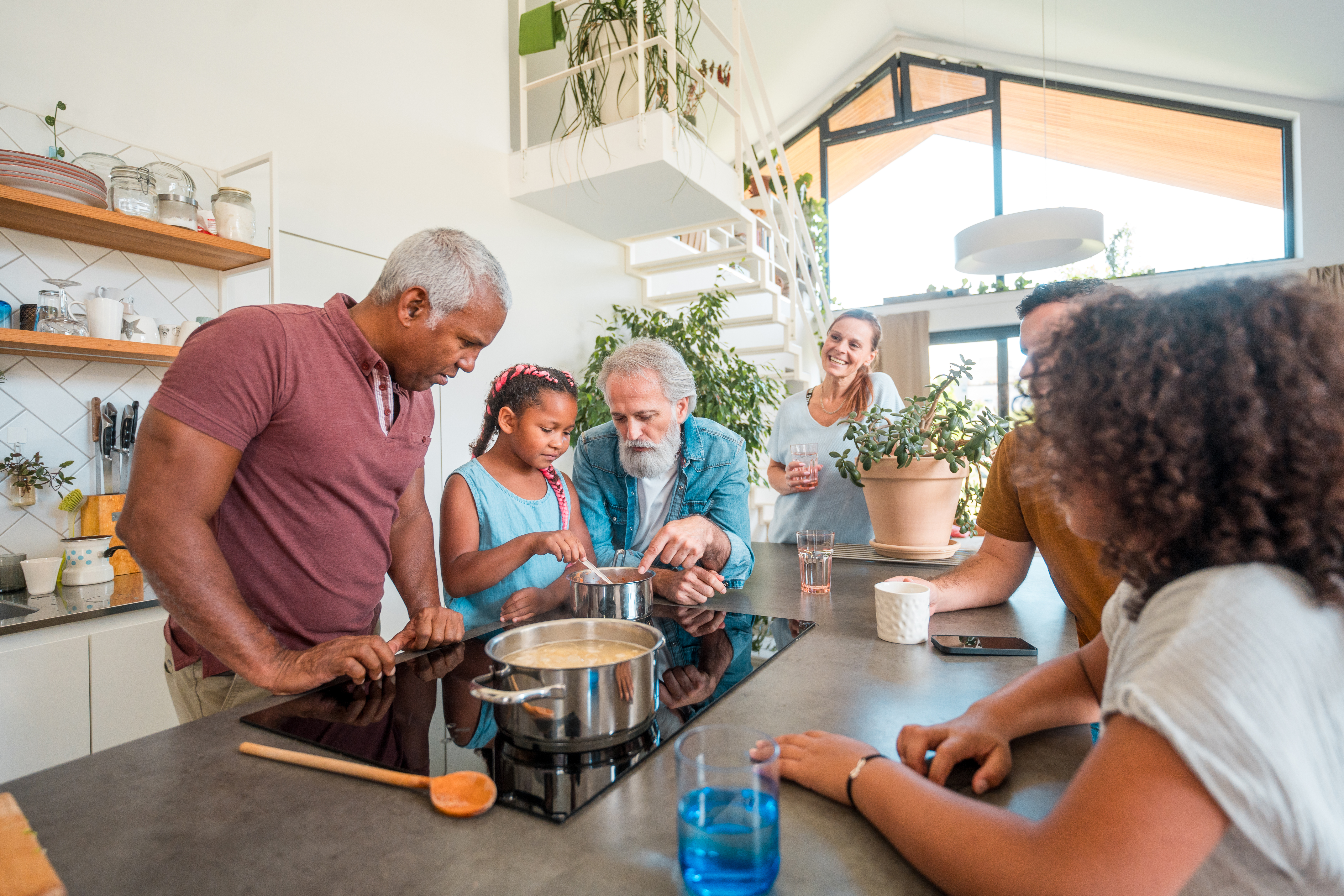 Modern Family Kitchen: Cooking Fun Unites All