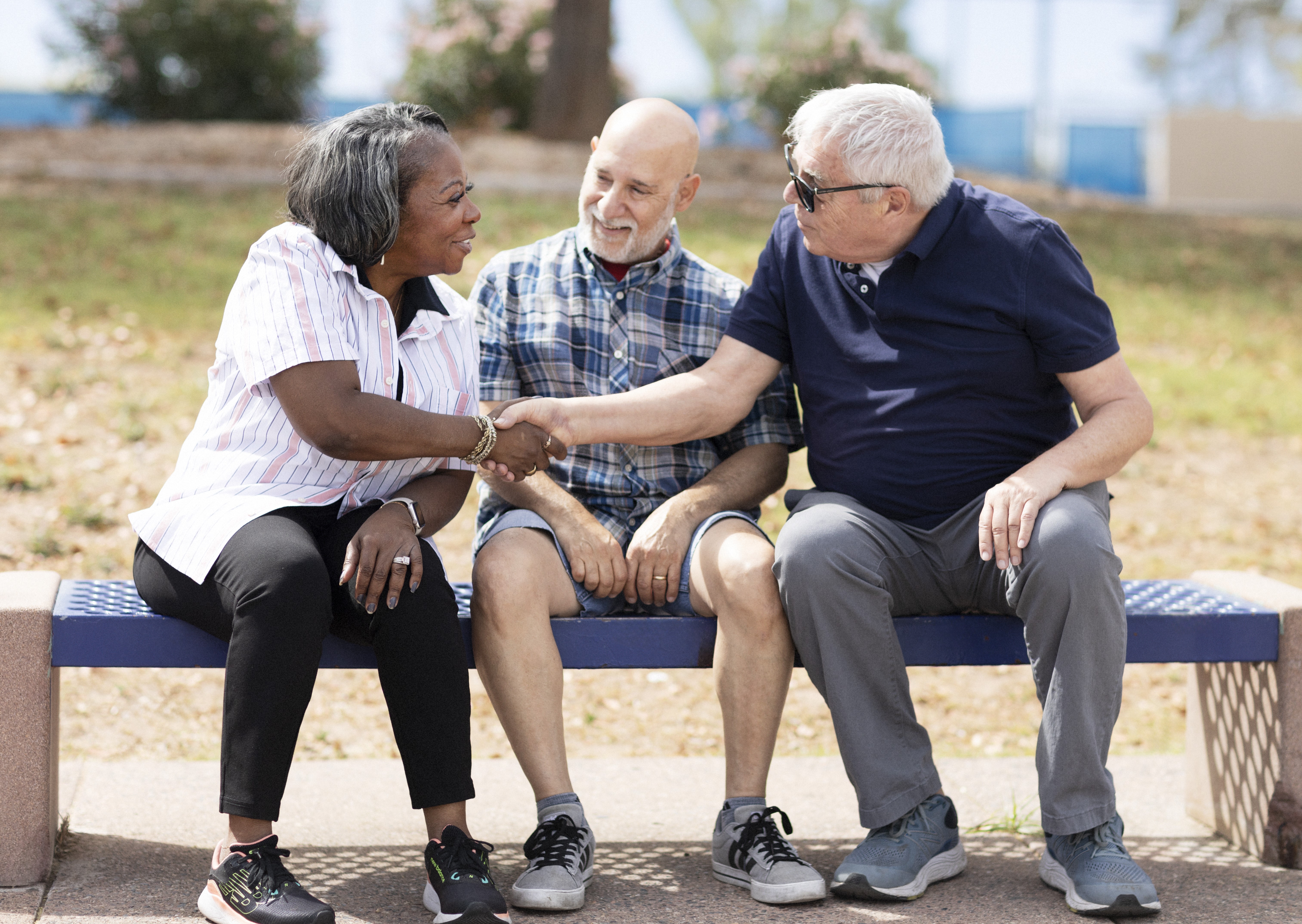 Two Men and A Woman on Park Bench.jpg
