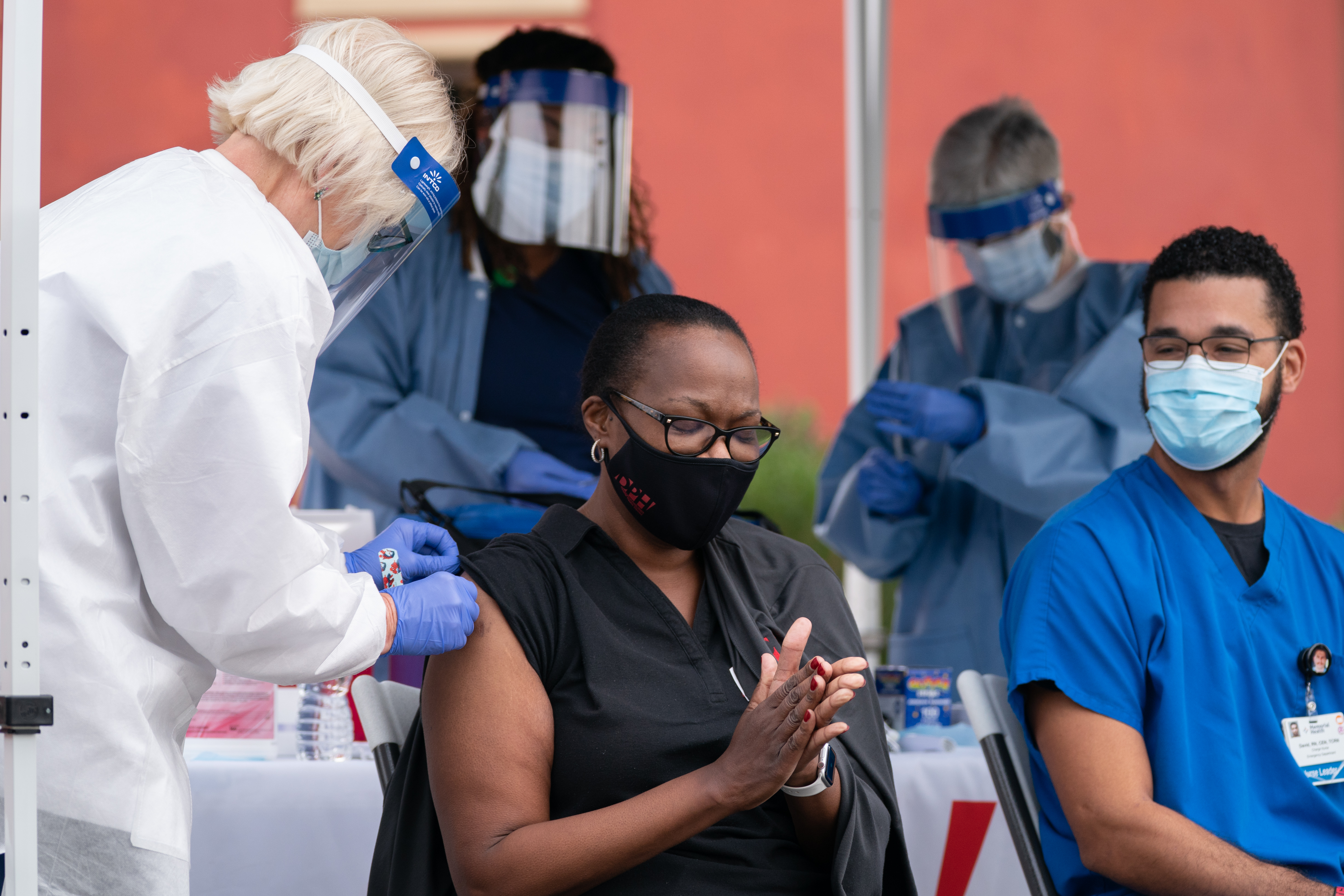 Georgia Gov. Kemp Visits Chatham County Health Department As First Covid Vaccinations Are Administered