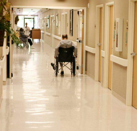 Nursing home hallway