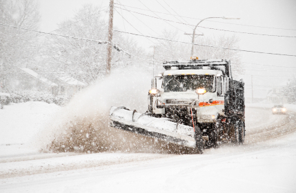 Snowplow during snowstorm_499,997