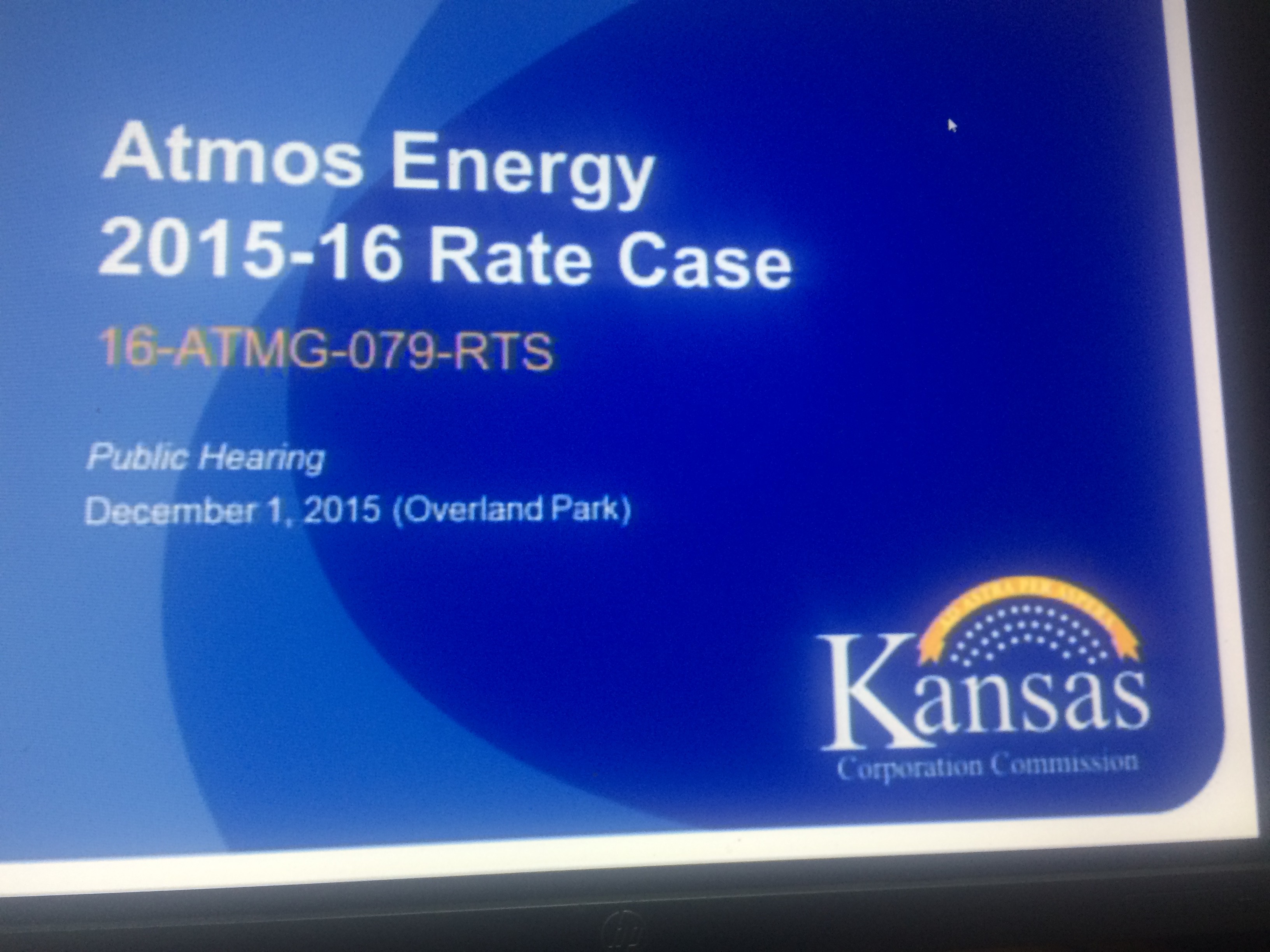 Atmos Energy rate hearing 2015