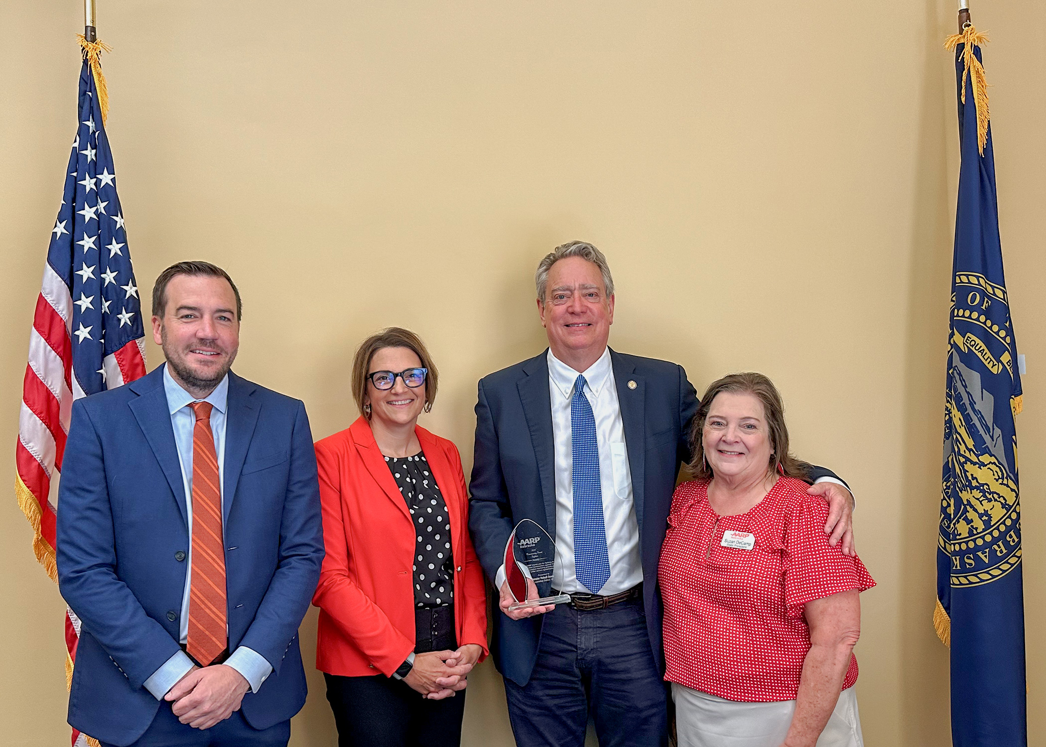 Senator Robert Dover with AARP Nebraska