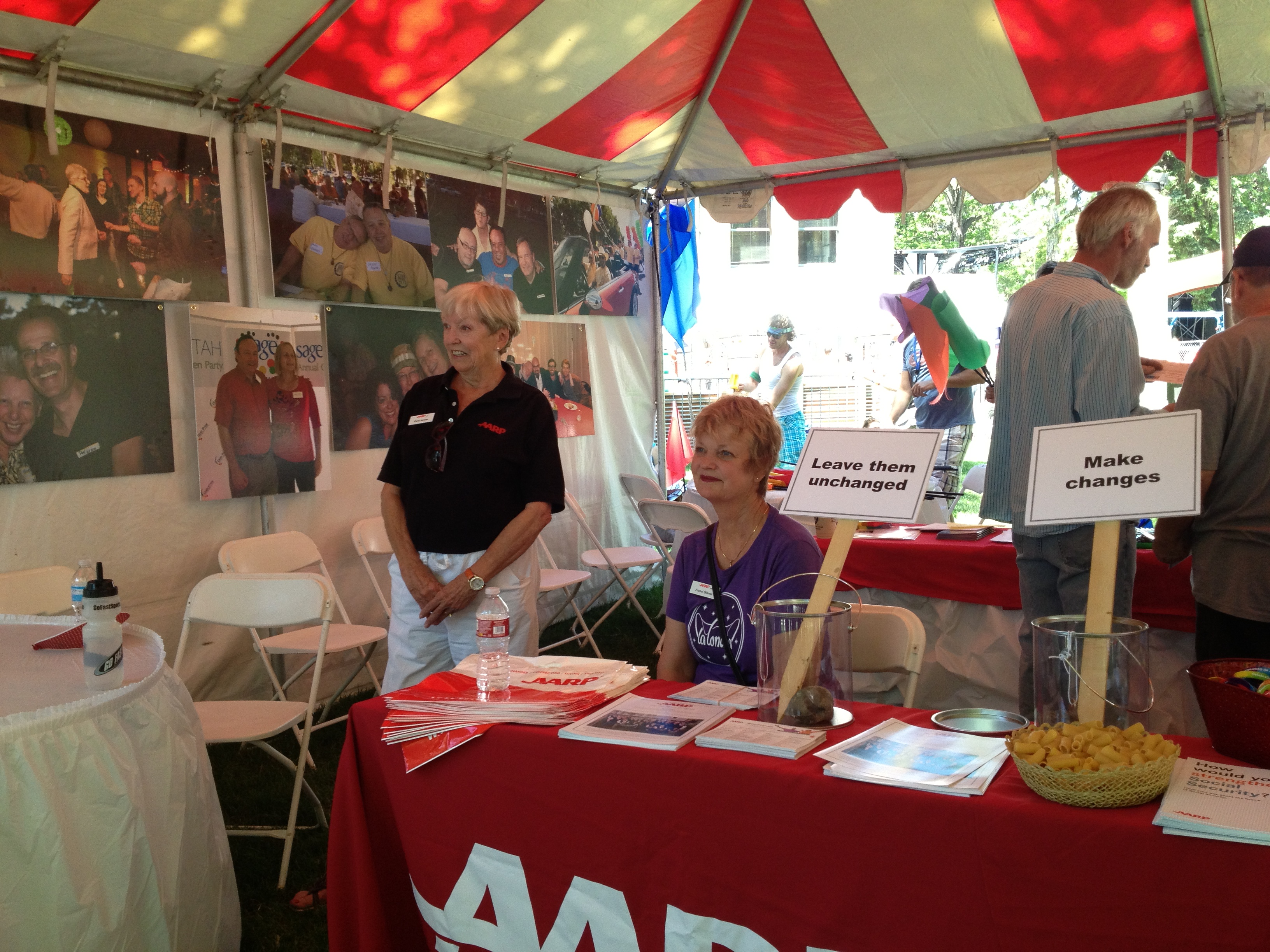 Carol and Franci and Pride Booth