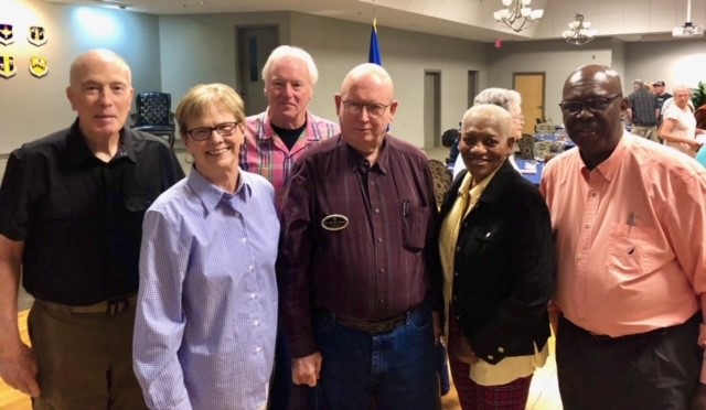 Group of AARP volunteers at the Air Force Luncheon in August 2022.