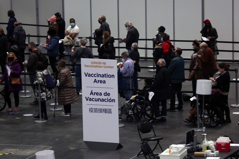 New York City Opens Javits Convention Center As Vaccination Site