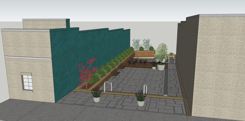 Completed alleyway rendering #1