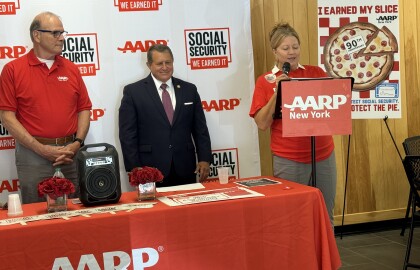 AARP New York Celebrates Social Security’s 90th Anniversary at Pizza Pop-Up in Pittsford with U.S…