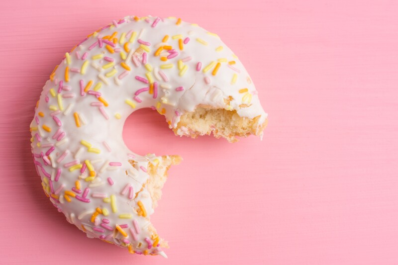 Donut with sprinkles