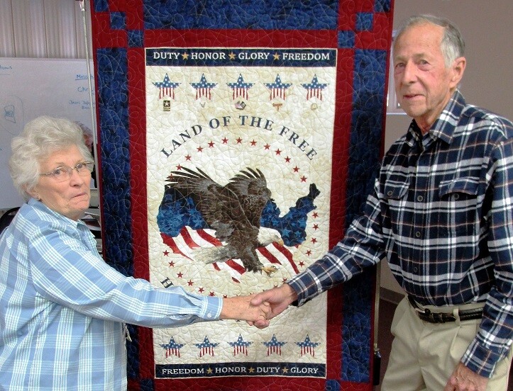 Shirley and Don D w hanging banner