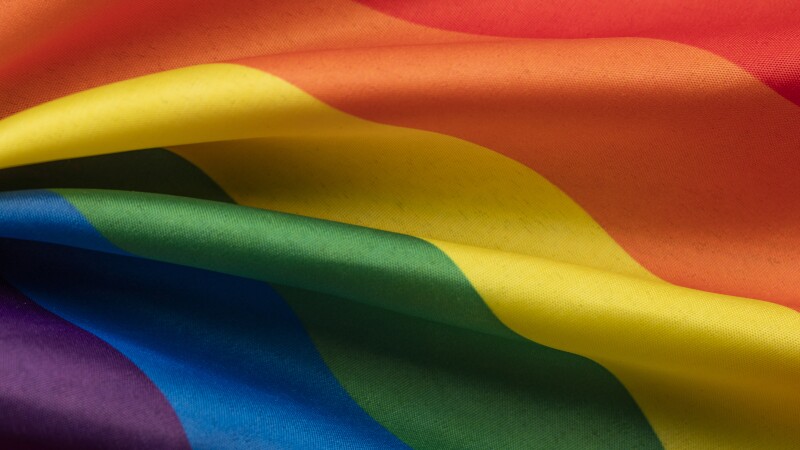LGBT gay pride rainbow flag