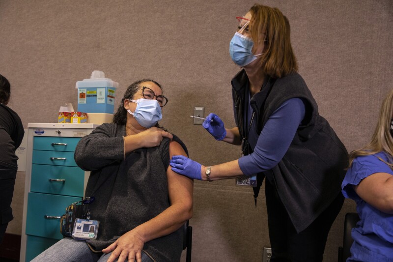 Legacy Emmanuel Medical Center In Portland Administers Area's First COVID-19 Vaccines