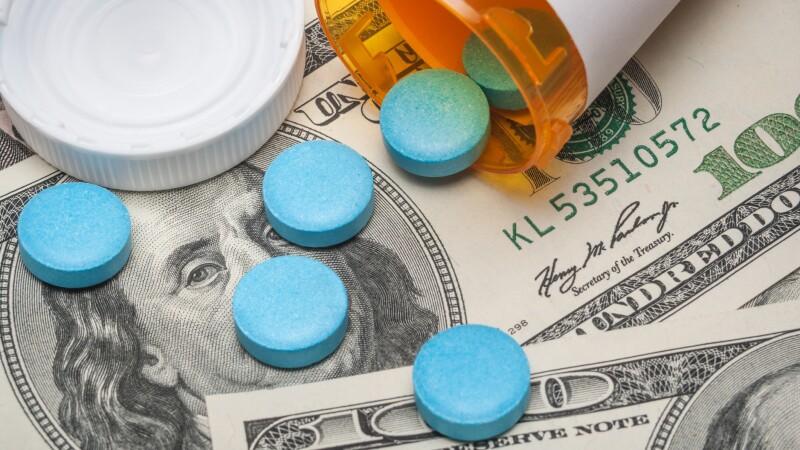 Prescription medicine and money