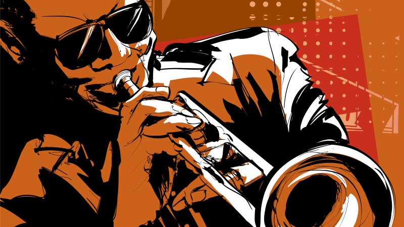 Jazz trumpet player