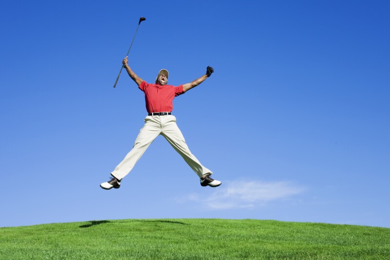 Enthusiastic Golfer