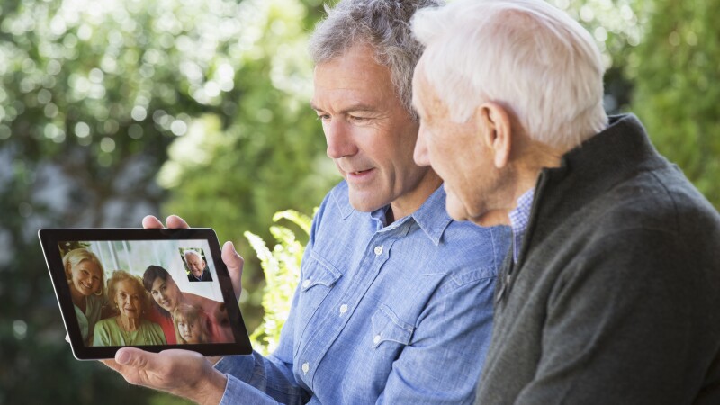 Families try to stay connected with loved ones in nursing homes