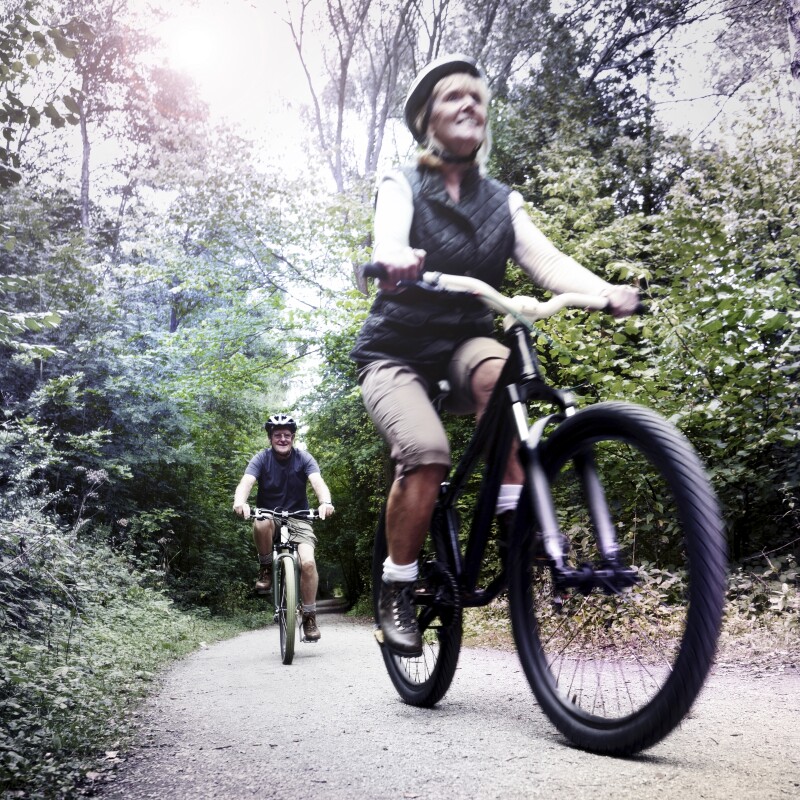 Biking Dean Mitchell