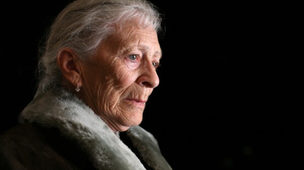 Senior woman contemplating