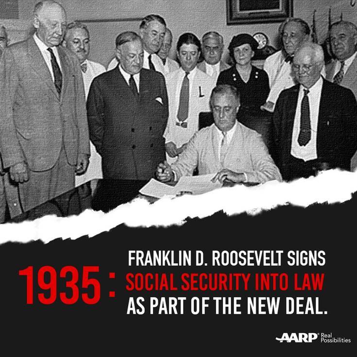 social security signed into law image