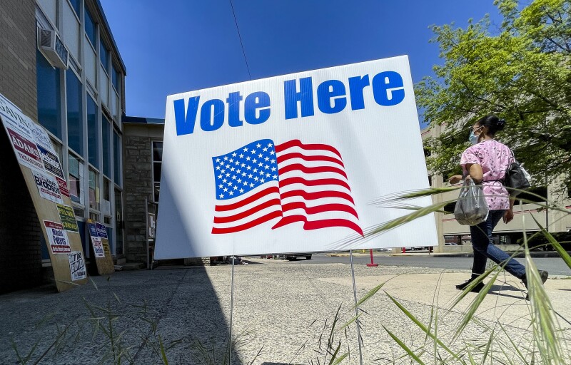 Election Day In Reading Pennsylvania