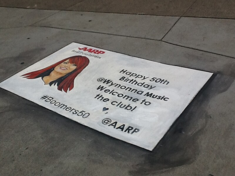 Wynonna Judd Chalk Art