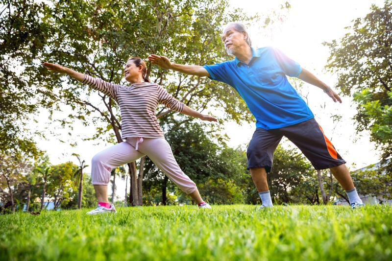 Active lifestyle, being healthy and exercising