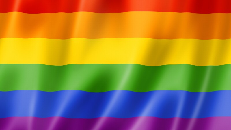 Rainbow gay pride flag