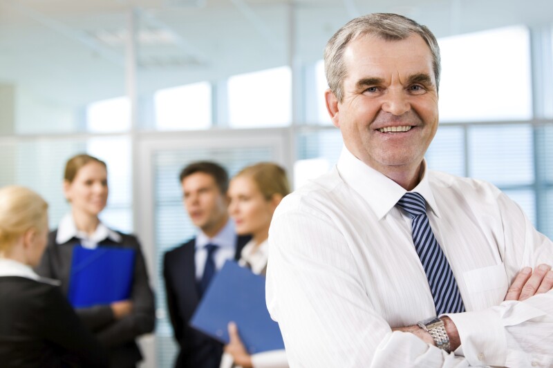 Leader of business team