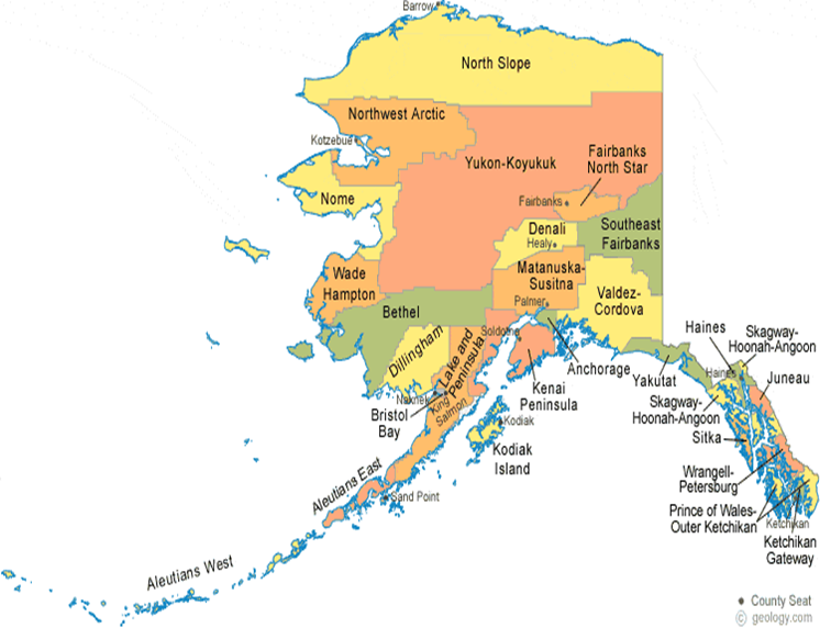 map of AK
