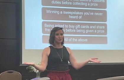 Volunteer Spotlight – Tracy Swaim: Fraud Fighter