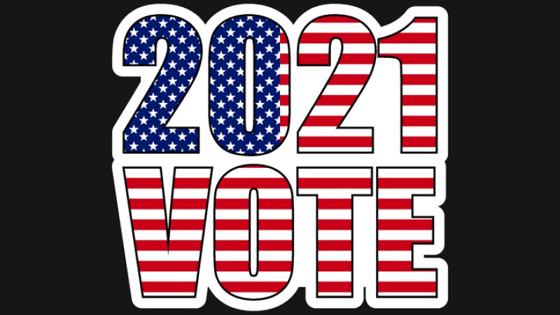 american elections 2021 vote sticker vector illustration. collection of badge patch stickers with democratic civil society slogans, stars and stripes flag elements. ready-made design for advertising printing
