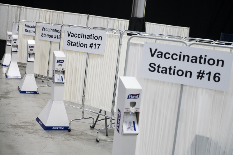 Governor Murphy Visits Middlesex Countys Covid-19 Vaccination 'Megasite'
