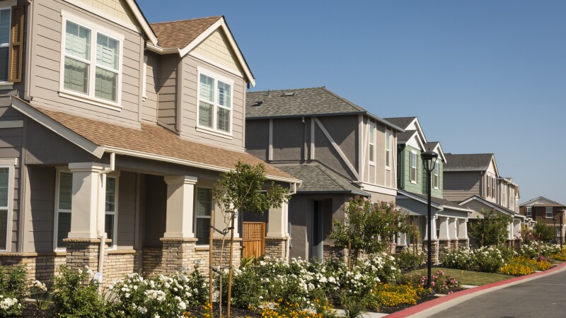 Row of New Houses