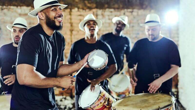 Feeling the rhythm in the drums
